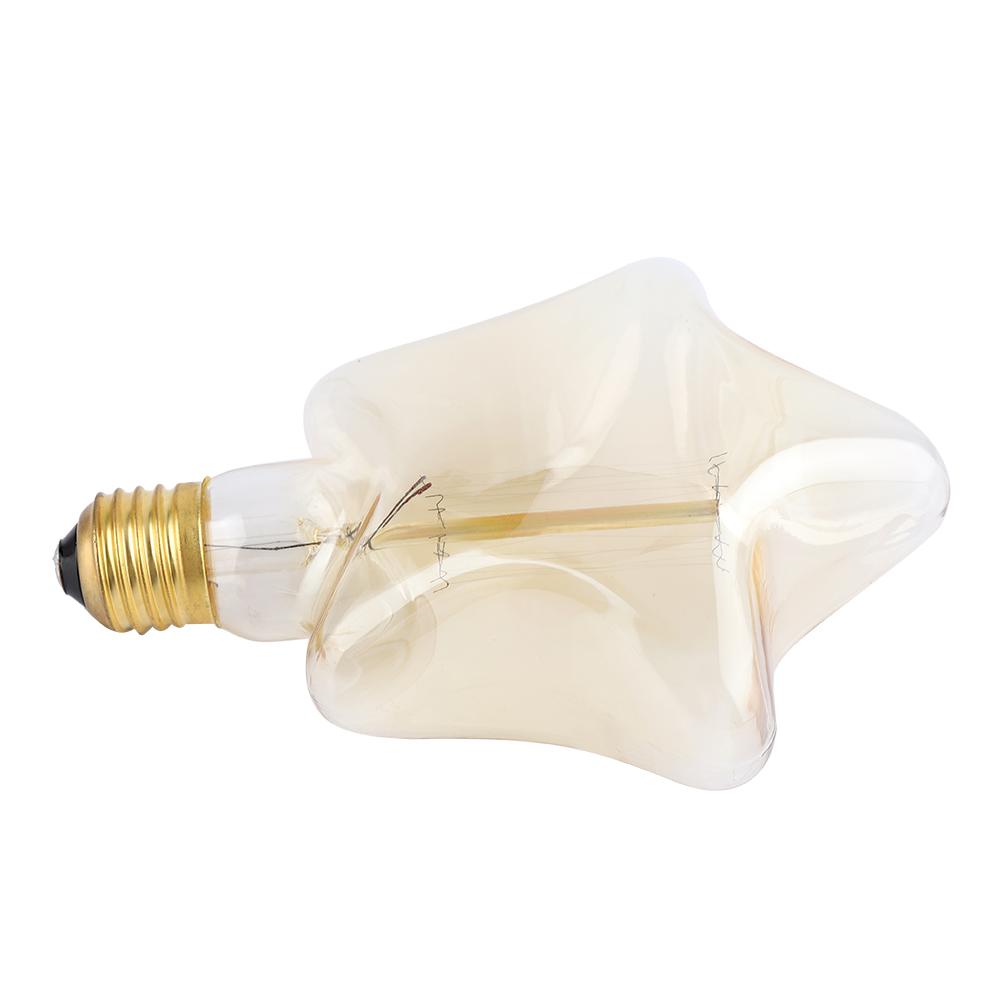 E27 Винтажная Лампа в Форме Пентаграммы Освещение Декорация для Кофейни 220В