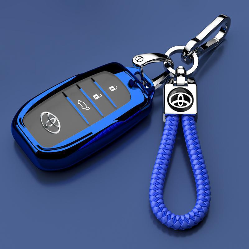 Чехол для ключа Toyota Levin: Гибридный корпус автомобиля с двумя двигателями для моделей 2024-2025 гг. - Защита с замком-ключом для мужчин