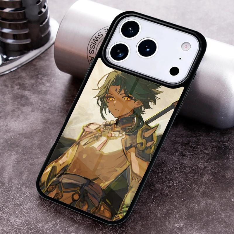 Genshin impact Сяо Чехол для телефона для iPhone 17 16 15 Pro Max Air 14 13 12 11 Plus Ударопрочный чехол