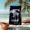 1PC Custom Name Futuristic Soccer Ball Beach Towel Highly Absorbent And Sand-Resistant Towel for Swimming, Pool, Yoga, And Travel Lightweight
