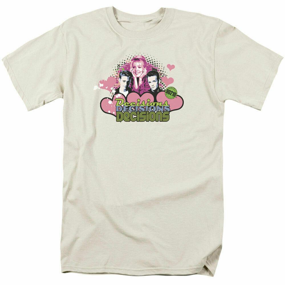 26 Beverly Hills 90210 Decisions T Shirt Mens Licensed Classic Merchandise Cream Unisex T-Shirt