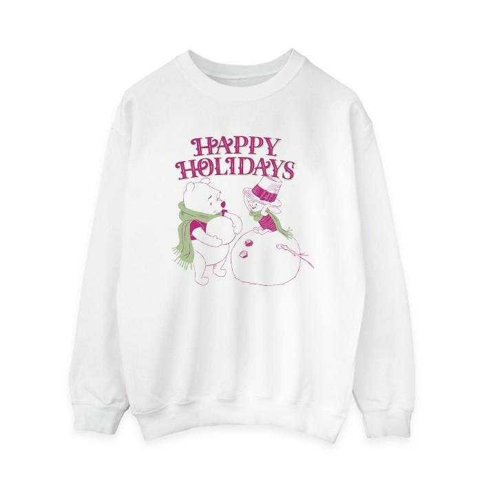 Winnie the Pooh Womens/Ladies Happy Holidays Sweatshirt