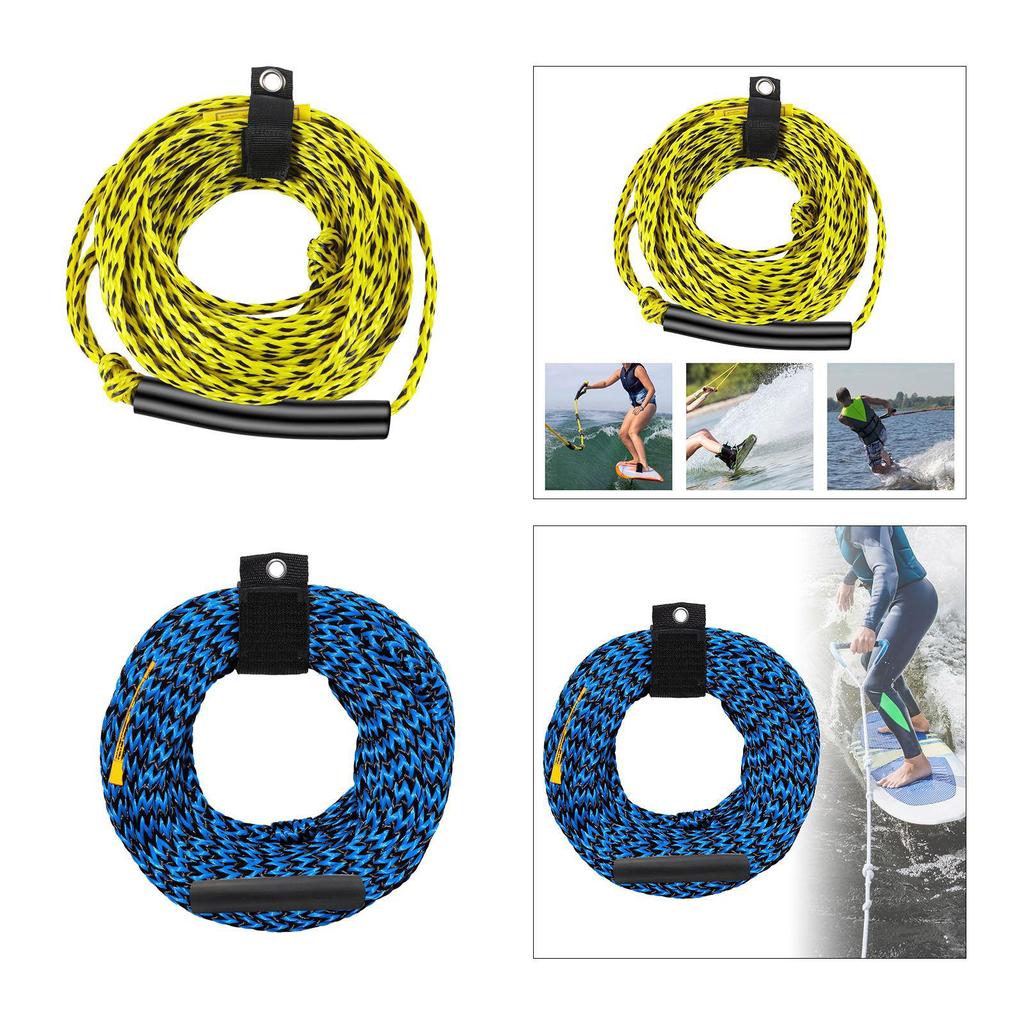 Watersports Tow Harness 1-3Rider Boat Tow Harness 16-strand Hollow Braid Polypropylene Rope