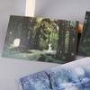 30pcs Vintage Luminous Postcard Glow In The Dark Forest Streamer Animal Greeting
