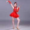 Professional Kids Latin Dance Dress Tassel Dance Performance Outfits Stage Costume  Show Costumes