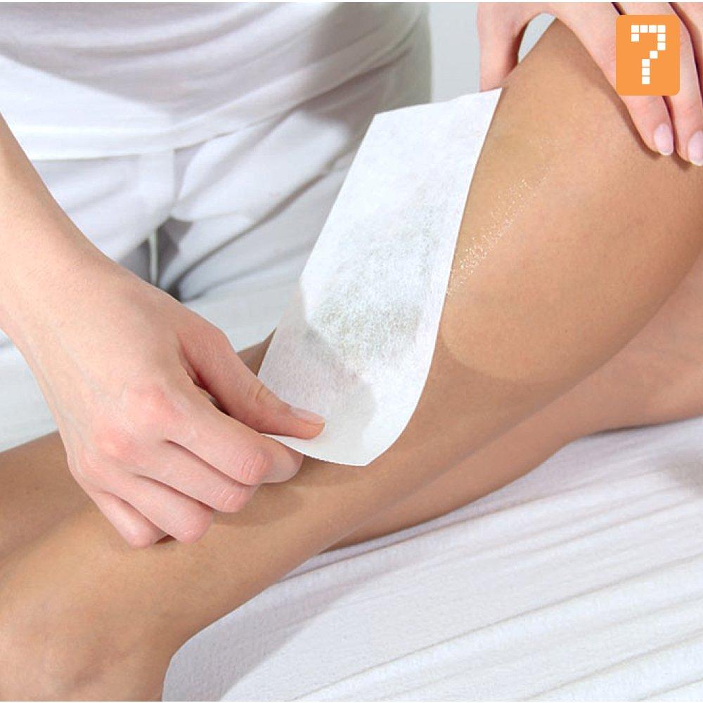 Вощеная бумага 100 листов Полоски для депиляции Нетканая бумага для восковой депиляции Резка