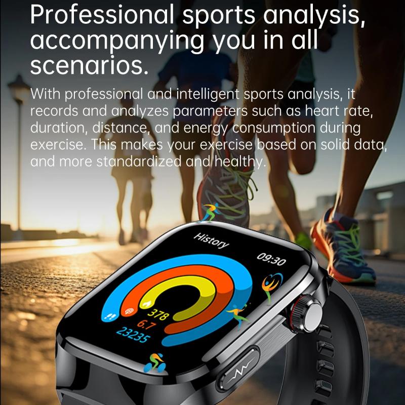 2025 New Uric Acid Blood Lipids Smart Watch Men ECG+PPG Blood Pressure Blood Oxygen Bluetooth Call Health Smartwatchs for IOS Android