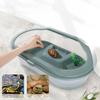 With Basking Island Detachable Plastic Reptile House Reptile Habitat Turtle Tank Turtle Feeding Box