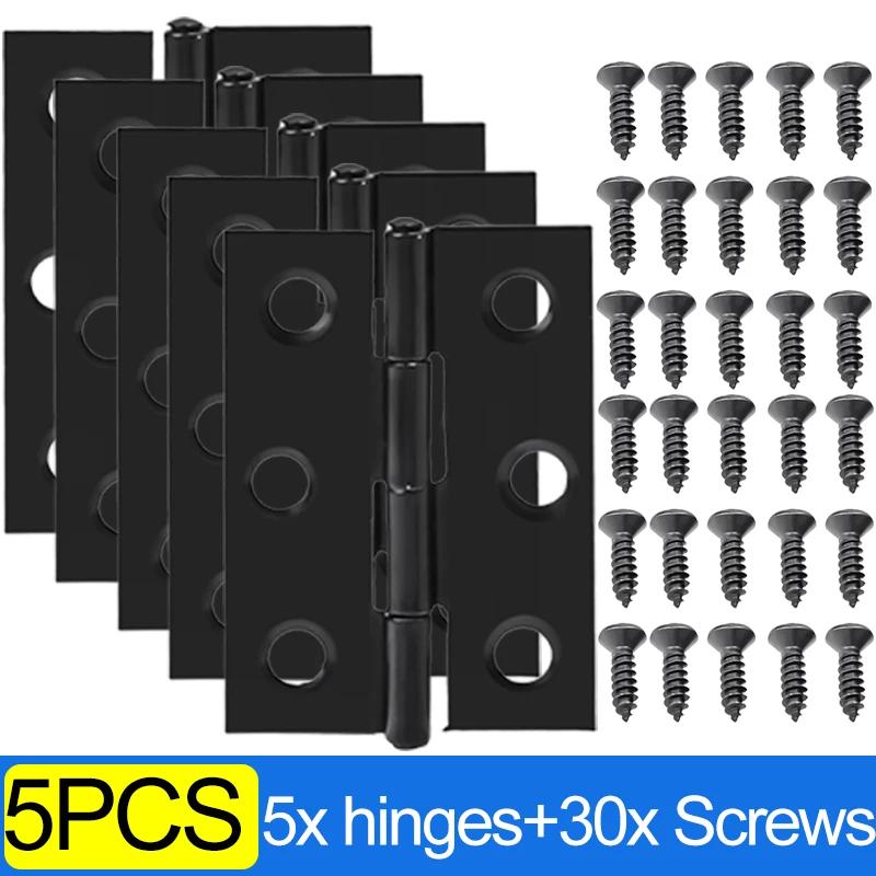 10/1 шт 2-дюймовая дверная петля из нержавеющей стали плоские петли оконные петли для шкафов дверной соединитель книжный шкаф деревянная коробка мебельная фурнитура