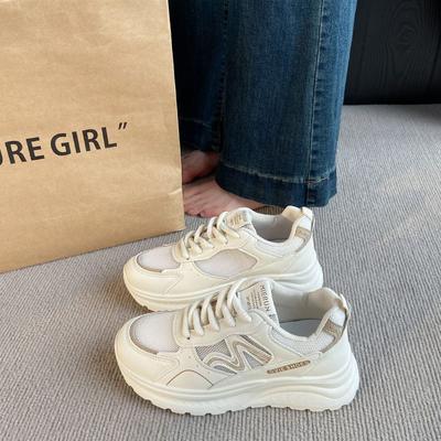 Легкие кроссовки, кроссовки на небольшой платформе в стиле «папиных», женские новые дышащие и универсальные кроссовки на лето 2025, повседневная спортивная обувь