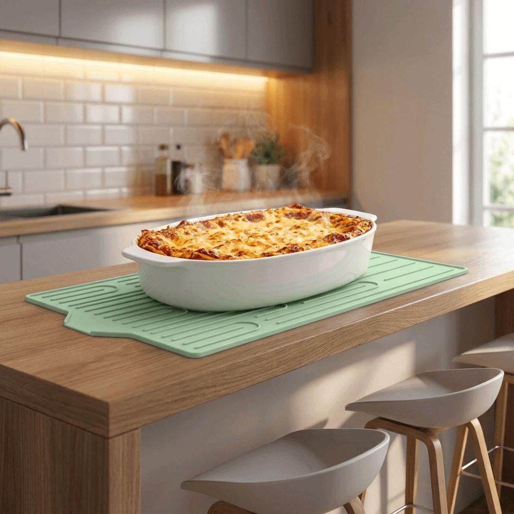 Non-Slip Kitchen Sink Mat Heat Resistant Kitchen Sink Storage Mat Sink Drain Pad  Kitchen
