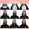 Creepy Scream Face Mask Collection Halloween Costume Latex Scary Props For Parties