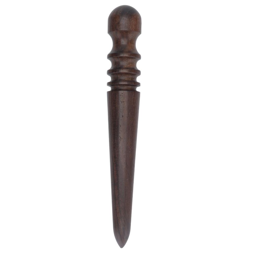Rigid Wood Handle Leather Edge Burnisher Round Wooden Head Multifunctional Design Leather Edge Slicker Glass Polishing Surface