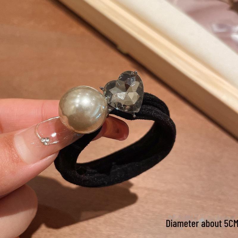 Резинка для волос с жемчугом премиум-класса: Высокоэластичный и прочный, новый небольшой ароматизированный стиль для хвостиков и аксессуаров для волос.