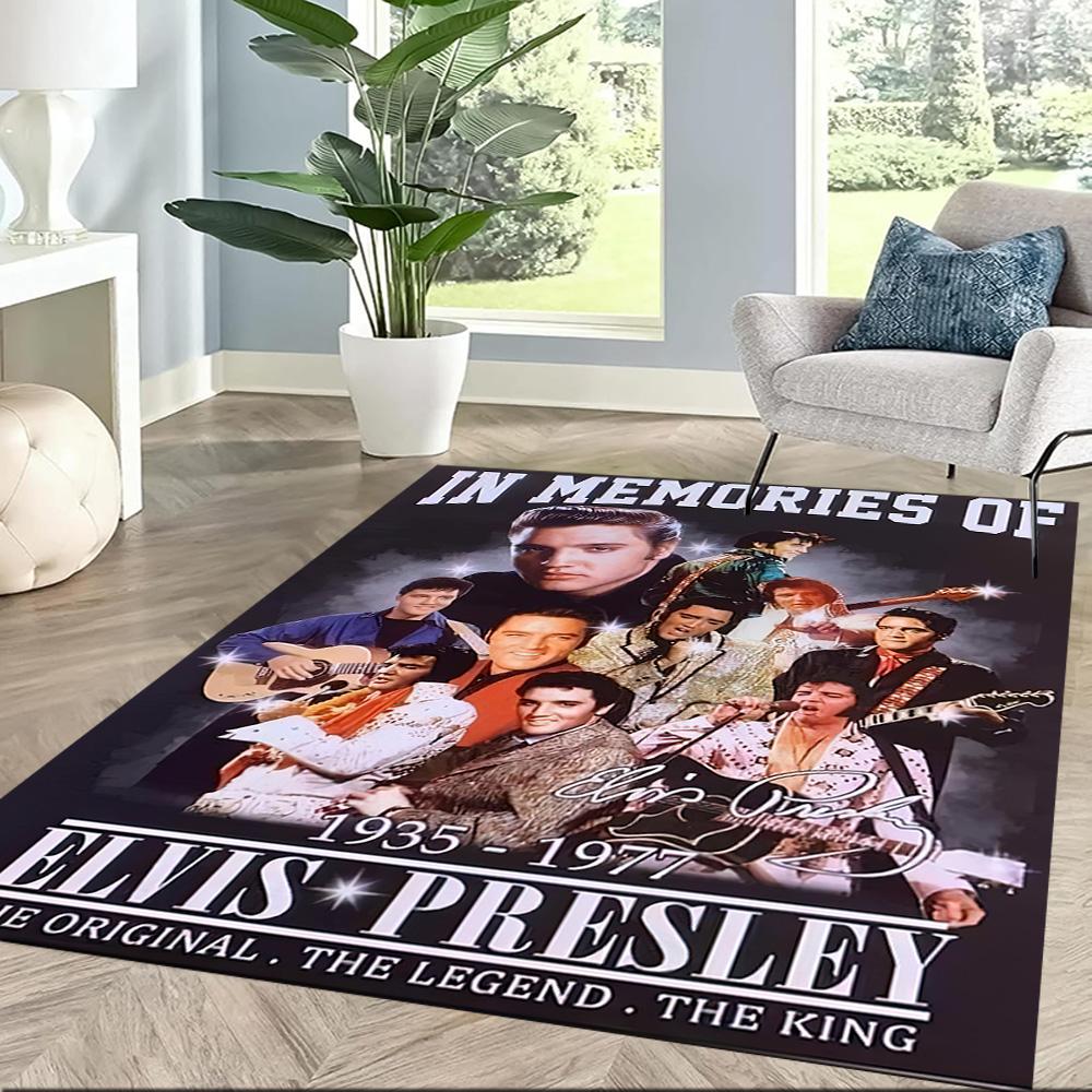 Elvis Area Rug Suitable For Playrooms Hallway Balcony Entryway Antislip Rug Office Home Decor Perfect Gift For Friends Family