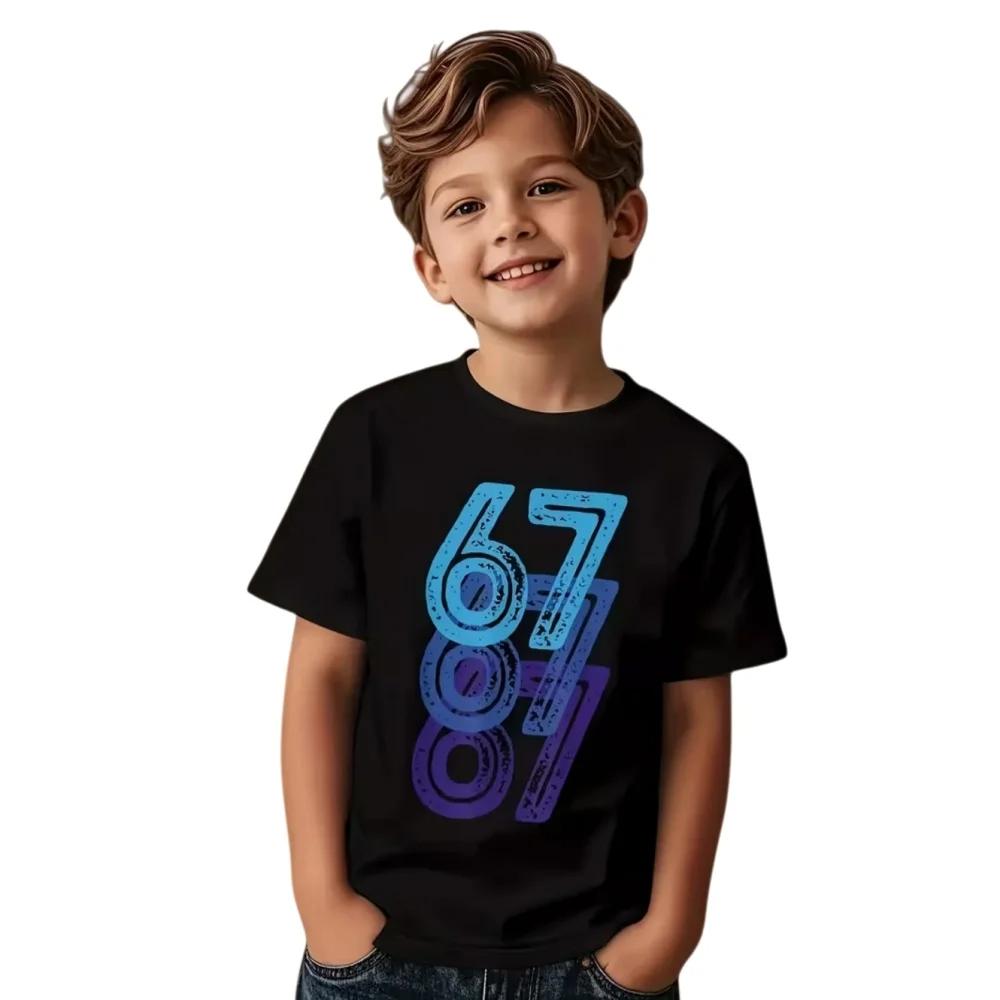 67 Print Men's T-Shirts Fashion Cool Summer Short-Sleeve Casual Crewneck Tops for Women Tees Top