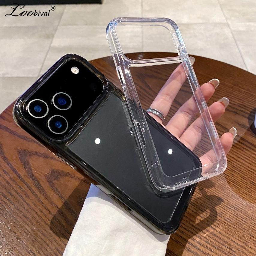 Прозрачный Жесткий Акриловый Чехол для For Iphone 17 16 1 Pro Max Air 14 Plus 13 12 11 X Xr Xs 8 7 SE Прозрачный Ударопрочный Ультратонкий Чехол