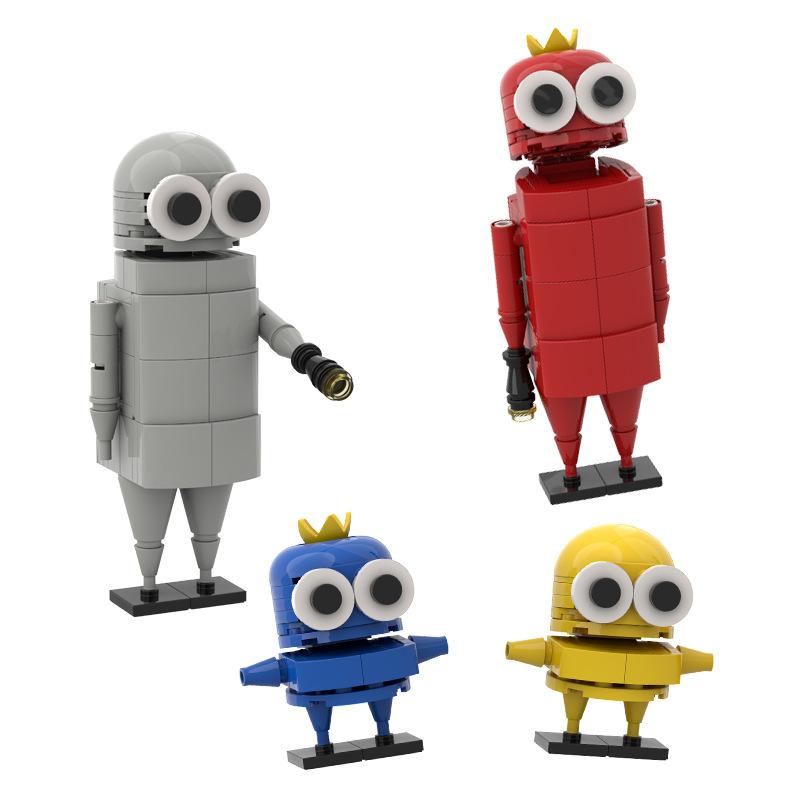 Repo Строительные Блоки Игрушки REPO Blocks Набор Хоррор Голова Человек Утка Неизвестный Худой Человек Галстук-Бабочка Строительные Фигурки Блоки для Мальчиков Подарки