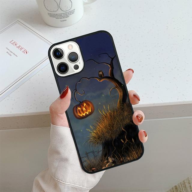 Чехол на Хэллоуин для iPhone 17 Air 14 15 16 13 12 Чехол для Apple 14 15 16 Pro Max 6S Plus Coque