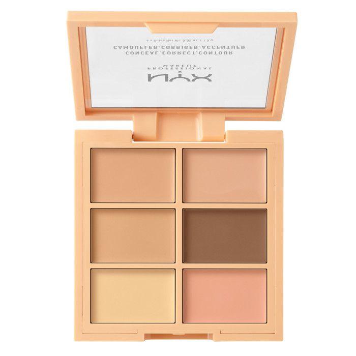 Palette correctrice - NYX - Contour et anticernes - 6 teintes - Camouflage - Correction