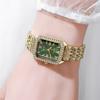 Luxury Brand Gold Watches Women Business Wristwatch Diamond dial Female Student Fashion Square Quartz Watches Clock Gift