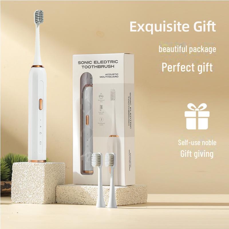 Smart Waterproof Electric Toothbrush for Adults - Fully Automatic, One-Piece Gift Collection