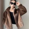 Golden Mink Cashmere Fur One-Piece Fur Women Korean Style Short Coat Winter Thickened High Quality Women's Clothing Top