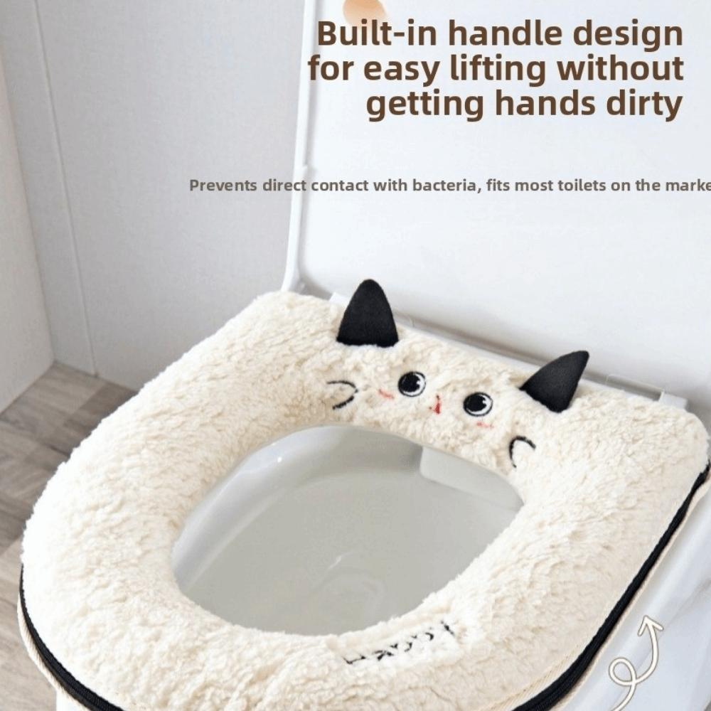 Thickened Toilet Seat Cover Soft Toilet Seat Cushion Cartoon Universal Toilet Mat Home Toilet