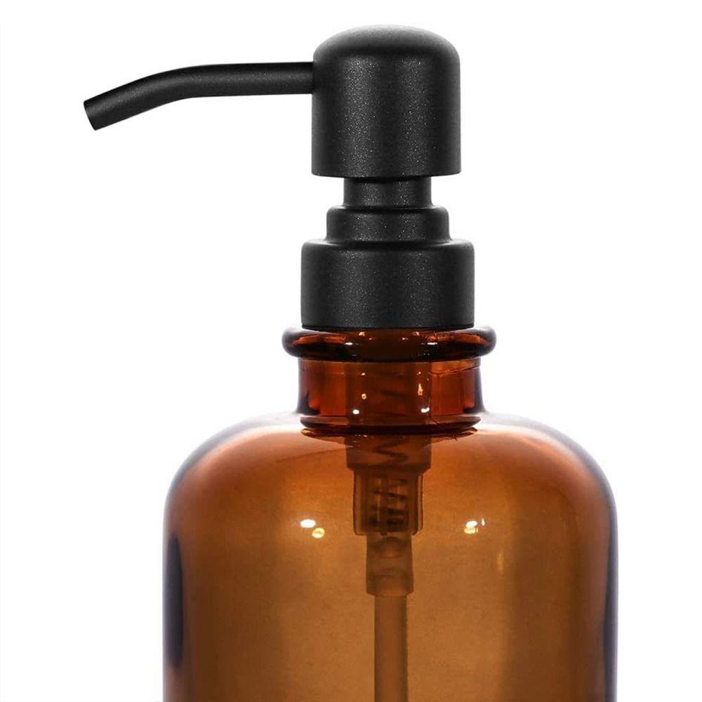 Портативный многоразовый прозрачный дозатор мыла с густым жидким насосом, жидкая коричневая бутылка для мыла, прочная бутылка для лосьона на 12 унций для кухни