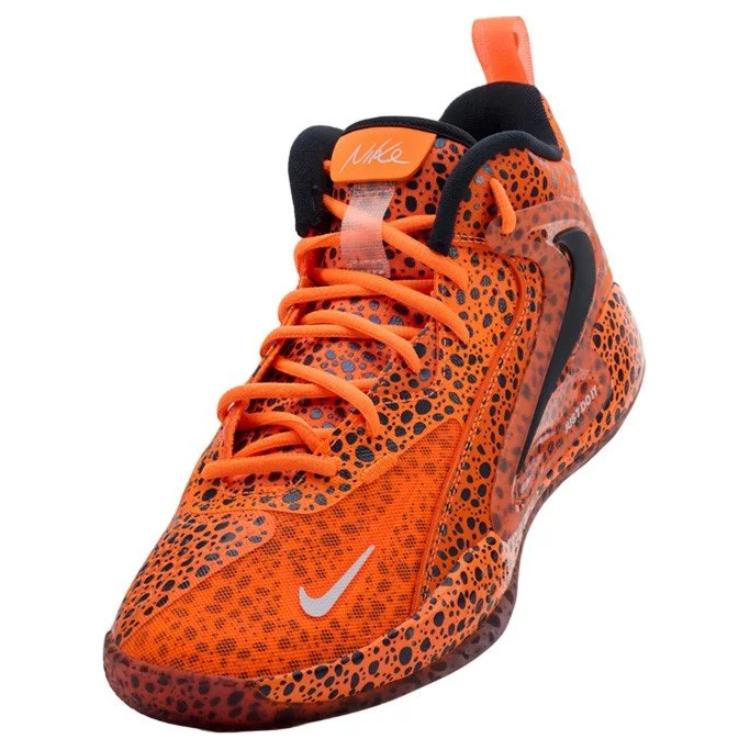 Nike React HyperSet Slip Resistant Abrasion Resistant Mid top Volleyball Shoes Men's Orange FV3687-900