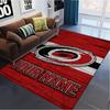 Name Custom Carolina Hurricanes Carpet Rug for Living Room Bedroom Home Sofa Decoration,Kids play Non-slip Floor Mat