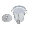 Ice Bucket Round with Ice Shovel Galvanized Sheet Plastic Beer Chiller Bin for Bar Home