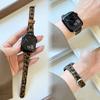 Премиальный ремешок-петля из кожи с принтом леопарда Для Apple Watch Женские 44 мм 40 45 41 49 42 38 Серии 11 10 9 8 SE 7 6 5 4 3 Ремешок