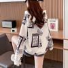 Navava Women Printing Lettering Long Sleeve Hoodie Nt2273