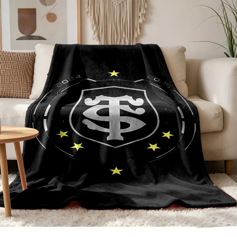 Stade Toulousain Soft and comfortable flannel Suitable for sofas living rooms outdoor camping travel and also makes a great anniversary gift