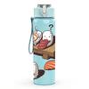 1PC Sushi Seafood Food Print Pattern 750ml Color Plastic Sports Water Bottle Leakproof Flip Straw Lid Suitable for Sports Office Home Use