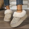 Fashion Women's Snow Boots 2025 New Thickened Fluff Comfortable Warm Ankle Boots Women Winter Fashion Sequins Chunky Botas Mujer 36-44