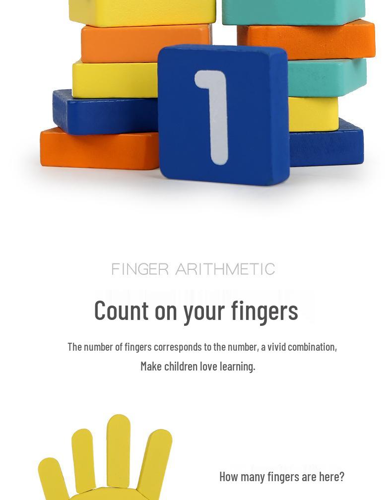 Детская развивающая деревянная счетная доска для изучения математики и просвещения