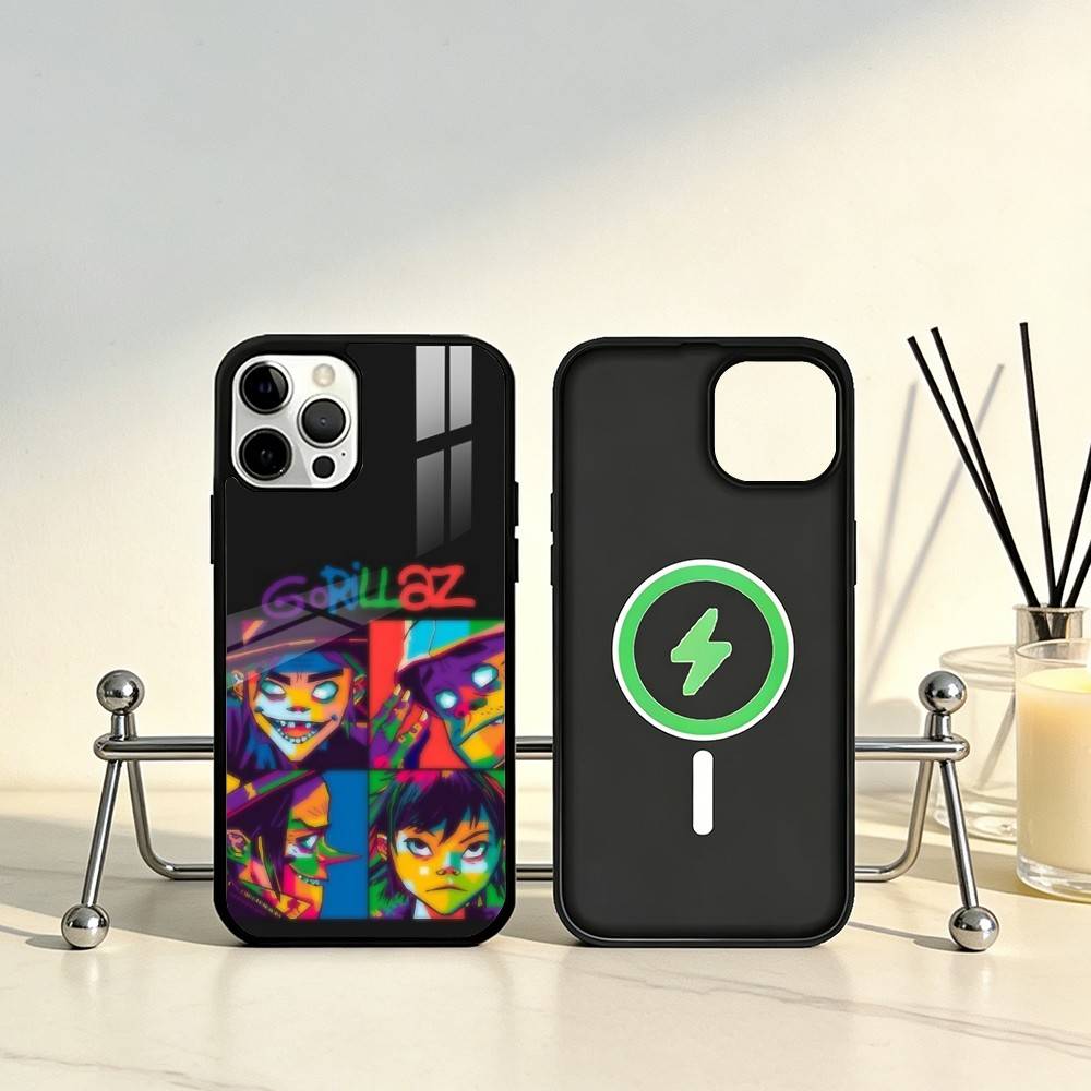 Anime G-Gorillaz Phone Case For iPhone17,16,15,14,13,12,11 Plus,Pro Max Magnetic For Magsafe Wireless Charging