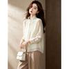 D.F.DEAR Women's Elegant Stand-Collar Long-Sleeve Blouse