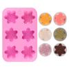 Christmas Snowflake Candle Silicone Mold Handmade Soap Aromatherapy Gypsum Resin Ice Mould Candle Making Kit Home Decor Gifts KTY