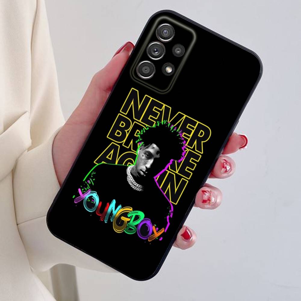 ГОРЯЧИЙ Чехол для телефона YoungBoy Never Broke Again Tour для Samsung S24,21,22,23,30,Ultra,20,Plus,Note,10,9,Черный мягкий силиконовый чехол