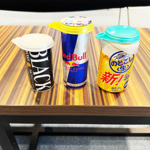 New Version Leak-Proof Reusable Can Caps, Half-Drink Lids, Made in Japan, Assorted Colors, Set of 3