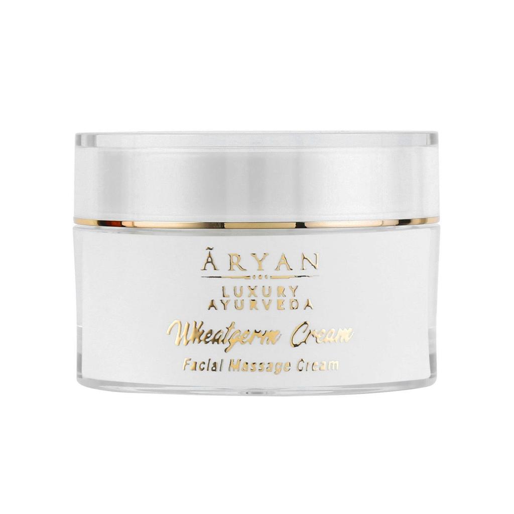 Массажный крем для лица с зародышами Пшеницы (50 г), Wheatgerm Facial Massage Cream,  Aryan