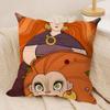 Anime Movie WWolfwalkers Cushion Cover Silky Short Plush DoubleSided Printed Pillow Case for Sofa All Seasons Home Decor Gift
