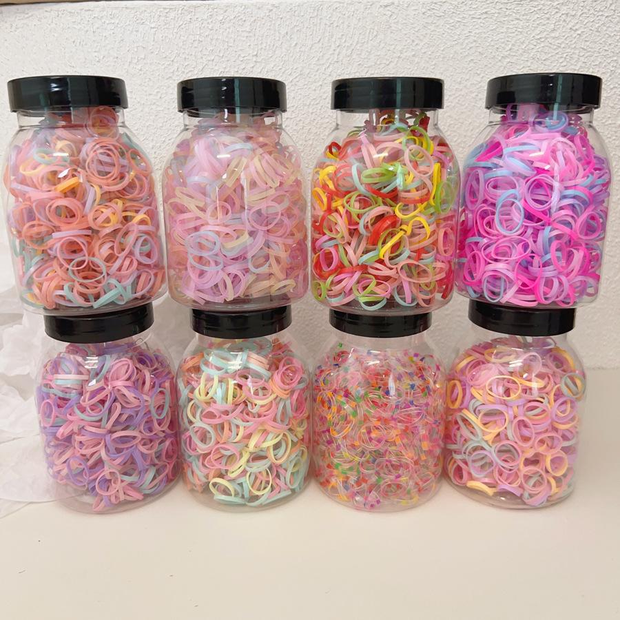 Одноразовая кожаная резинка для волос конфетного цвета, резинка для волос для детей, резинка для волос для девочек, эластичное украшение для волос