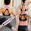 Yoga Massage Stick Double Row Non-slip Handle Comfortable Grip Good Resilience Muscles Relaxation Manual Pain Relief Muscle Roller Stick for Unisex
