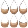 Summer Straw Bag for Women Trendy Woven Straw Shoulder Bags Casual Tote Crossbody Bag Raffia Hobo Beach Bag Rattan Totes Handbag