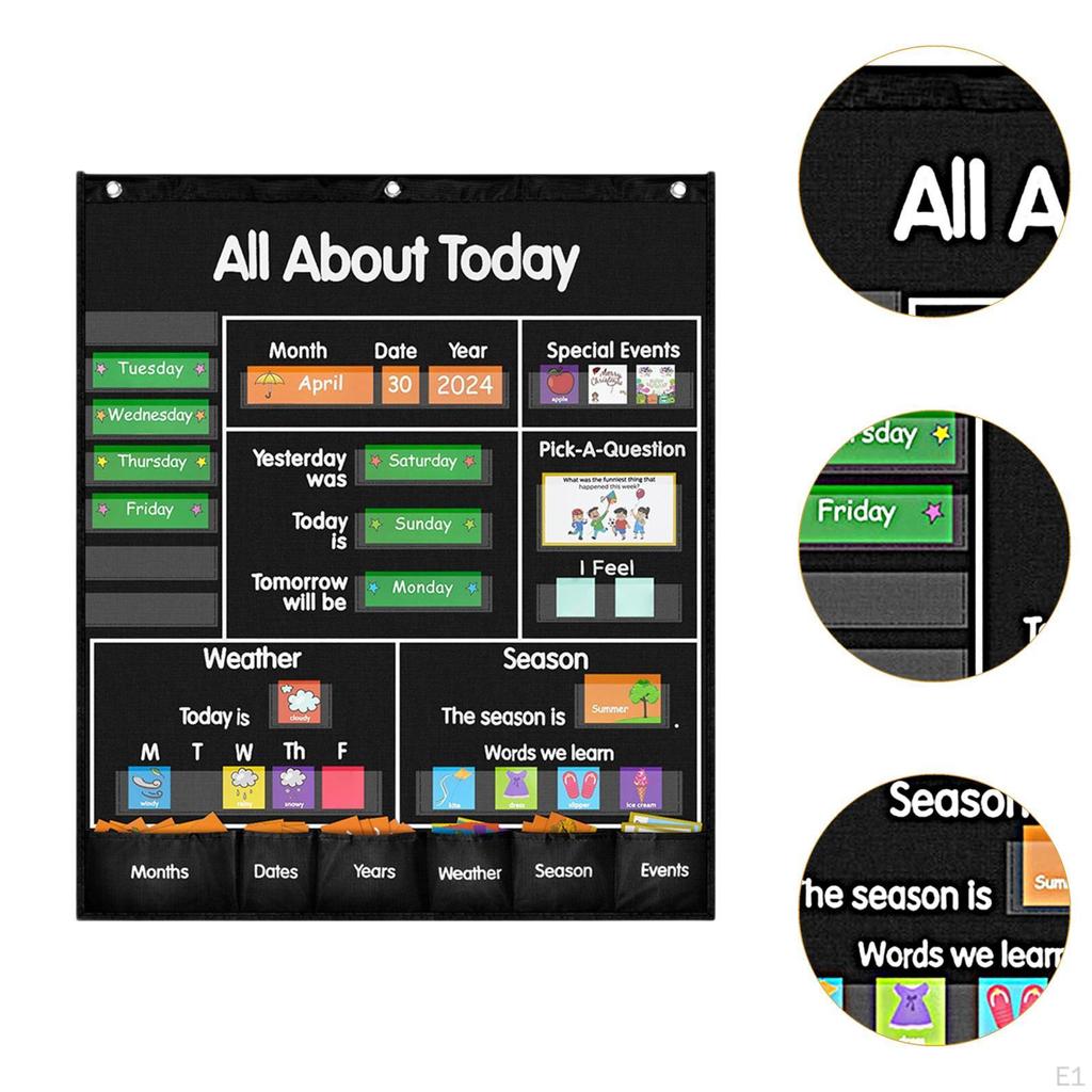 Ежедневная таблица мероприятий для использования в классе, ежемесячный прогноз погоды и карманный календарь