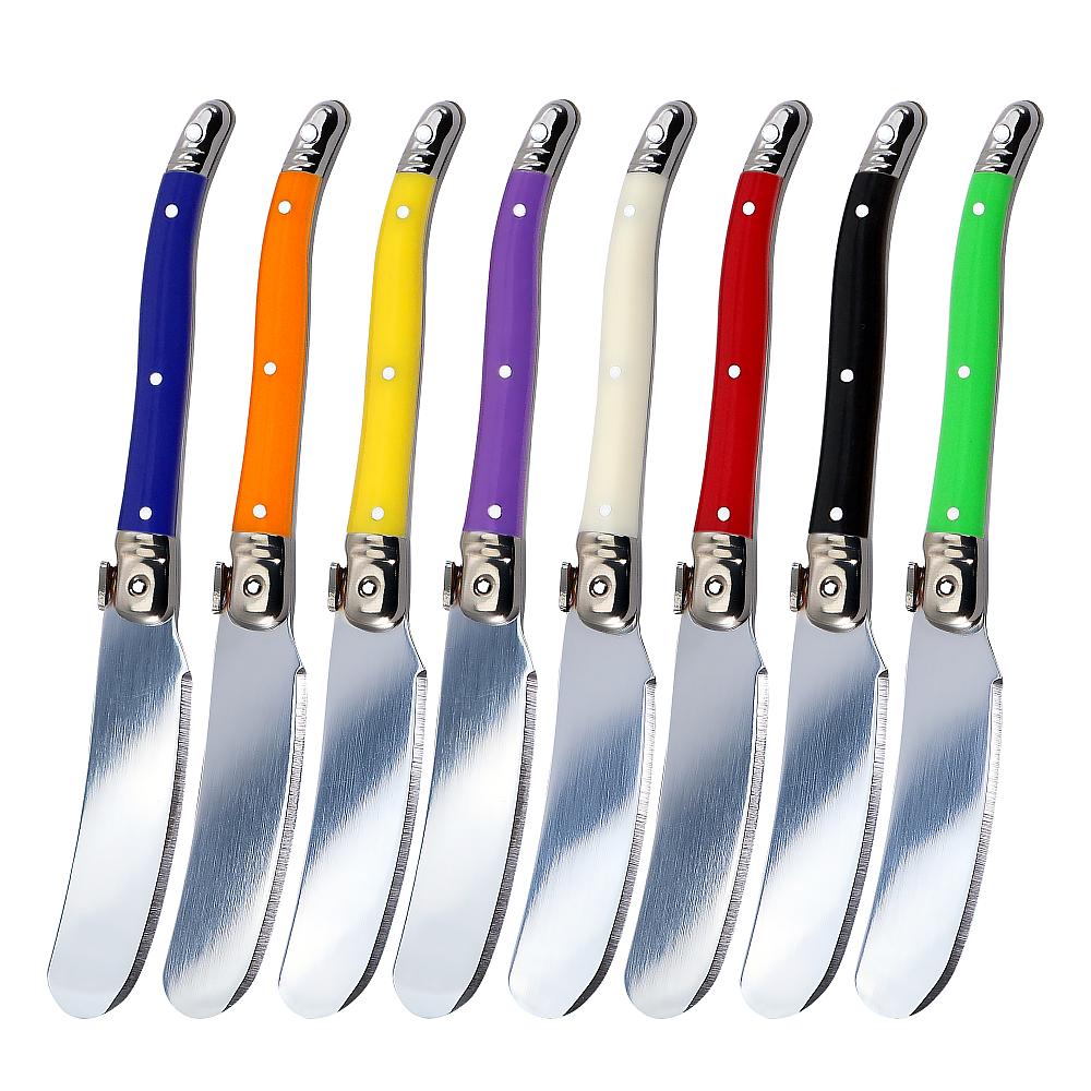 8Pcs Colorful Cheese Knife Set Butter Spatula Knife Cheese slicer Cream Jam spreader Dessert cutting knife Baking tool